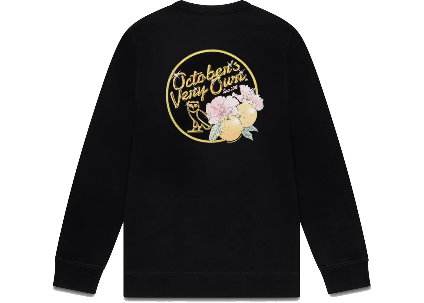 OVO Solid Gold Owl Crewneck Black