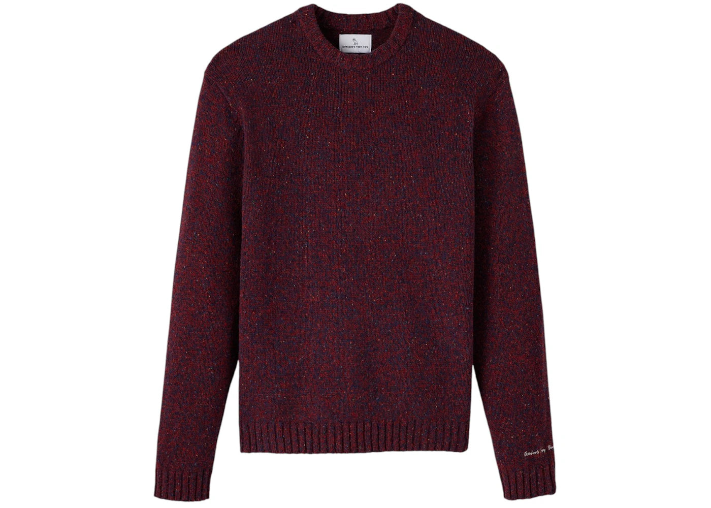 OVO Speckle Crewneck Sweater Red