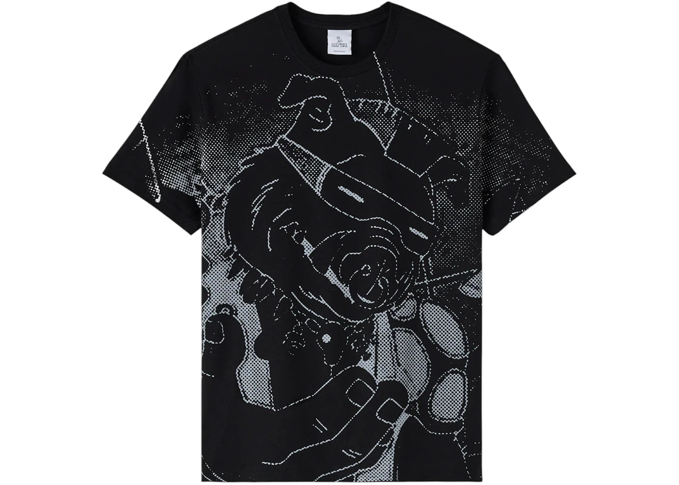 OVO Teenage Mutant Ninja Turtles All Over Print Tee Black