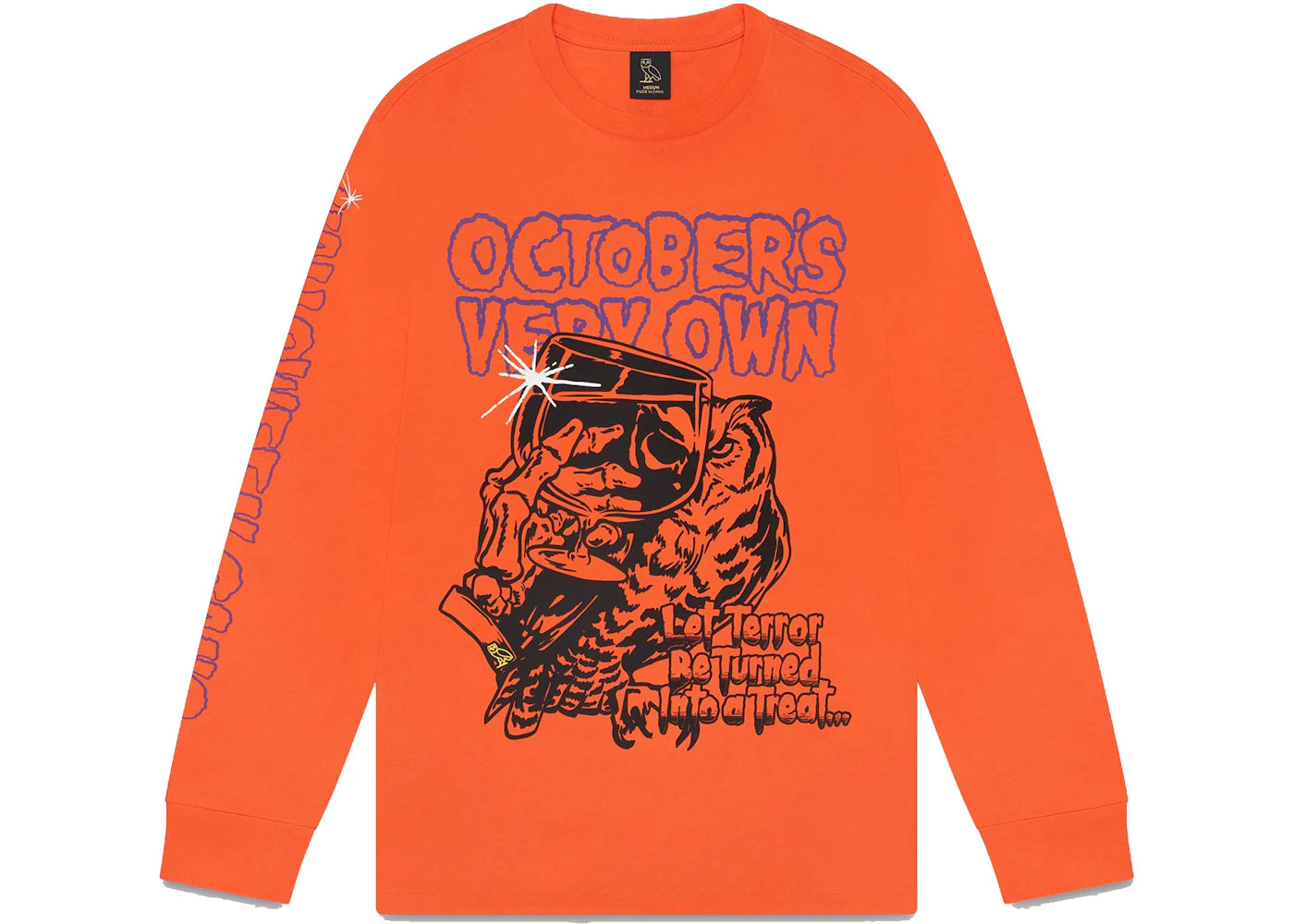 OVO Terror Longsleeve T-shirt Orange