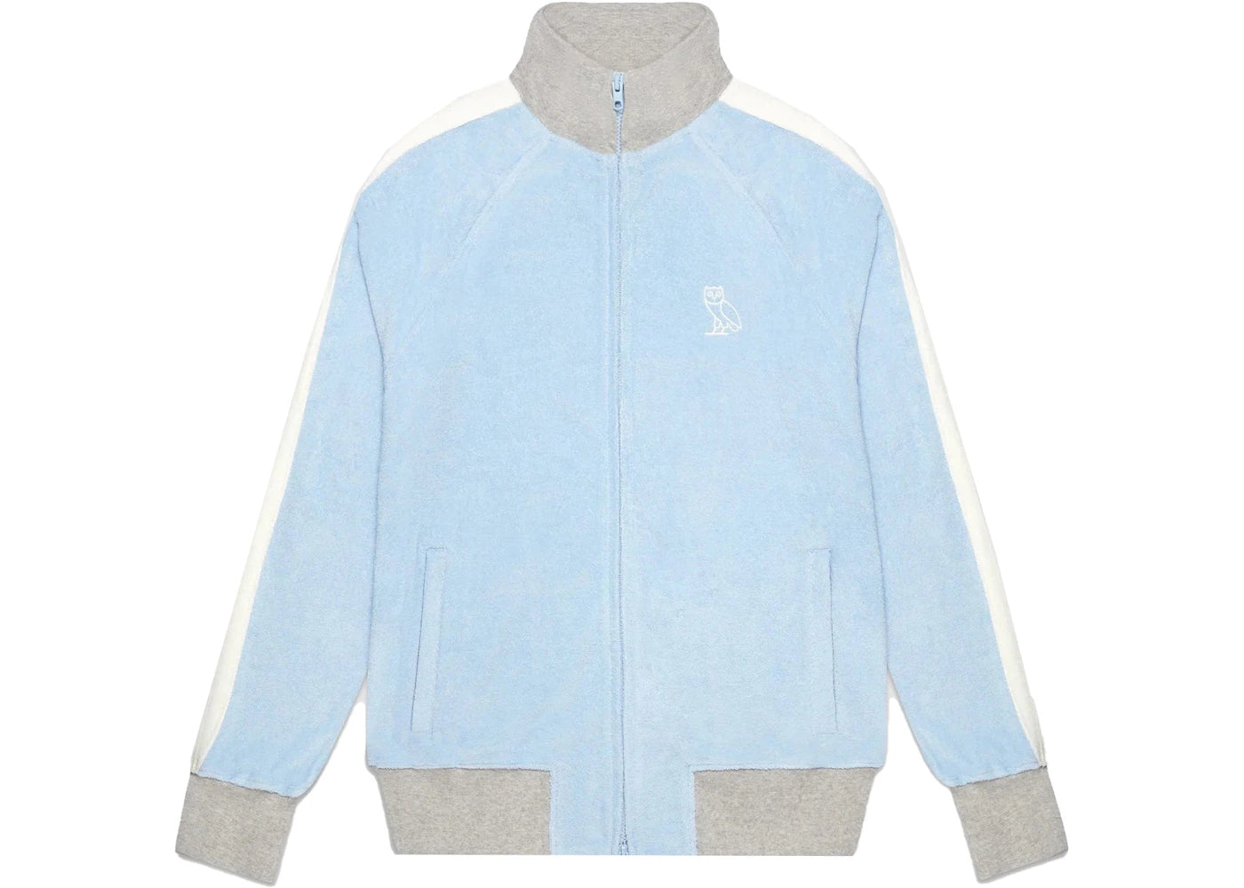 OVO Terry Cloth Track Jacket Light Blue