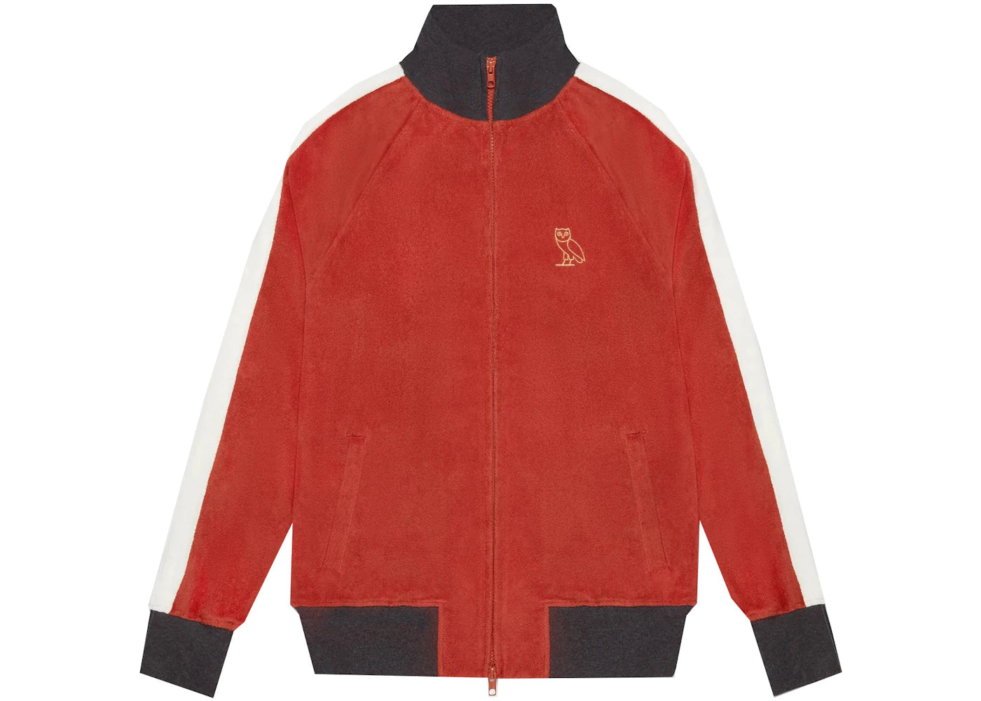 OVO Terry Cloth Track Jacket Red