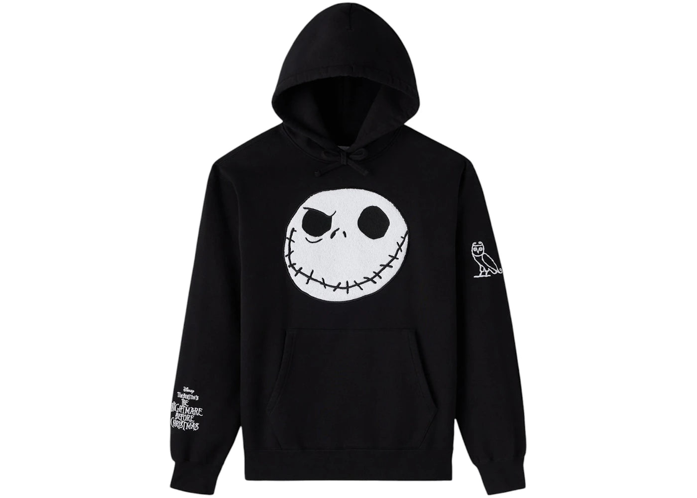 OVO The Nightmare Before Christmas Jack Skellington Hoodie Black