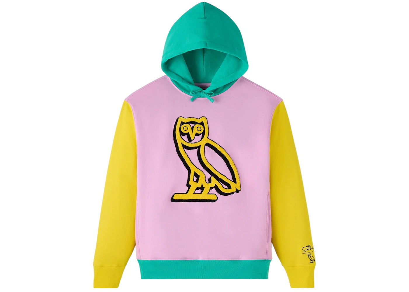 OVO The Simpsons Krusty The Clown Hoodie Pink/Yellow