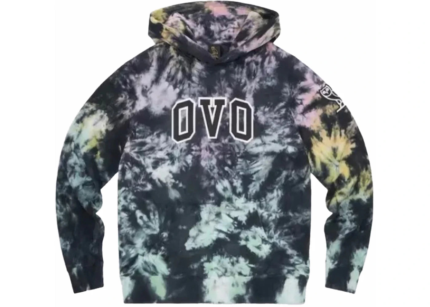 OVO Tie Dye Arch Hoodie Blue