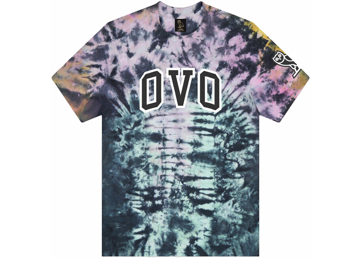 OVO Tie Dye Arch Tee Blue