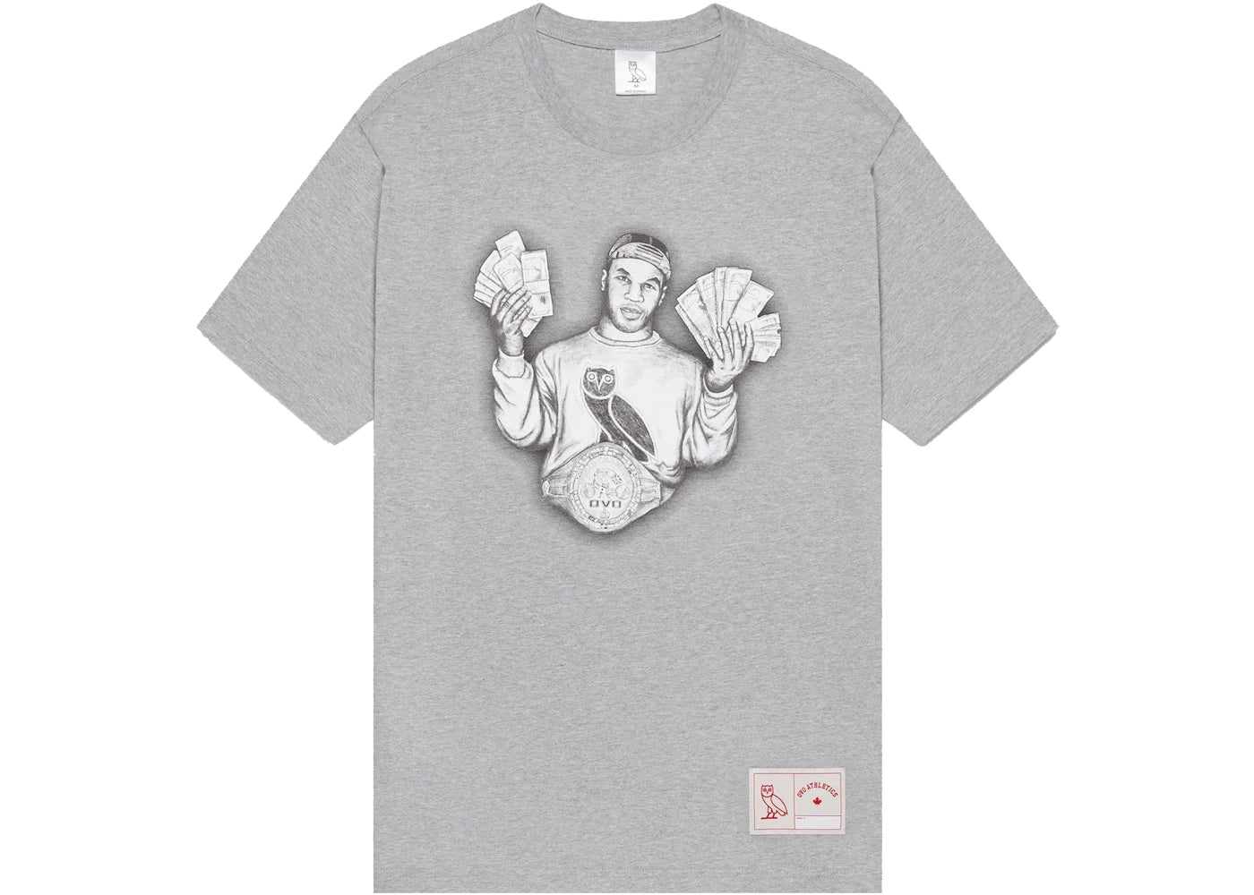 OVO Tyson Money Mike T-shirt Heather Grey