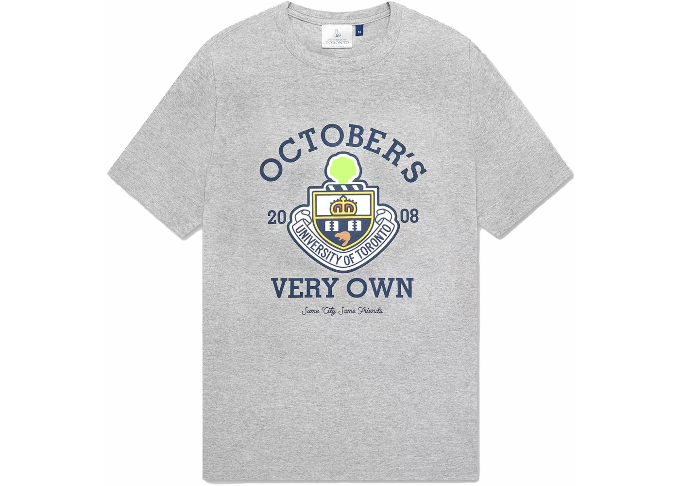 OVO U Of T Crest T-Shirt Heather Grey