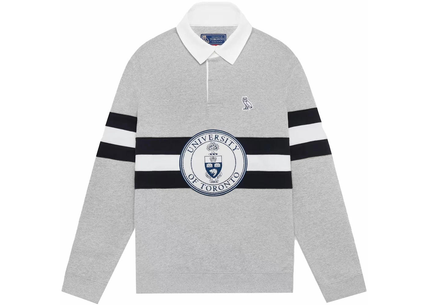 OVO U Of T Rugby Polo Heather Grey