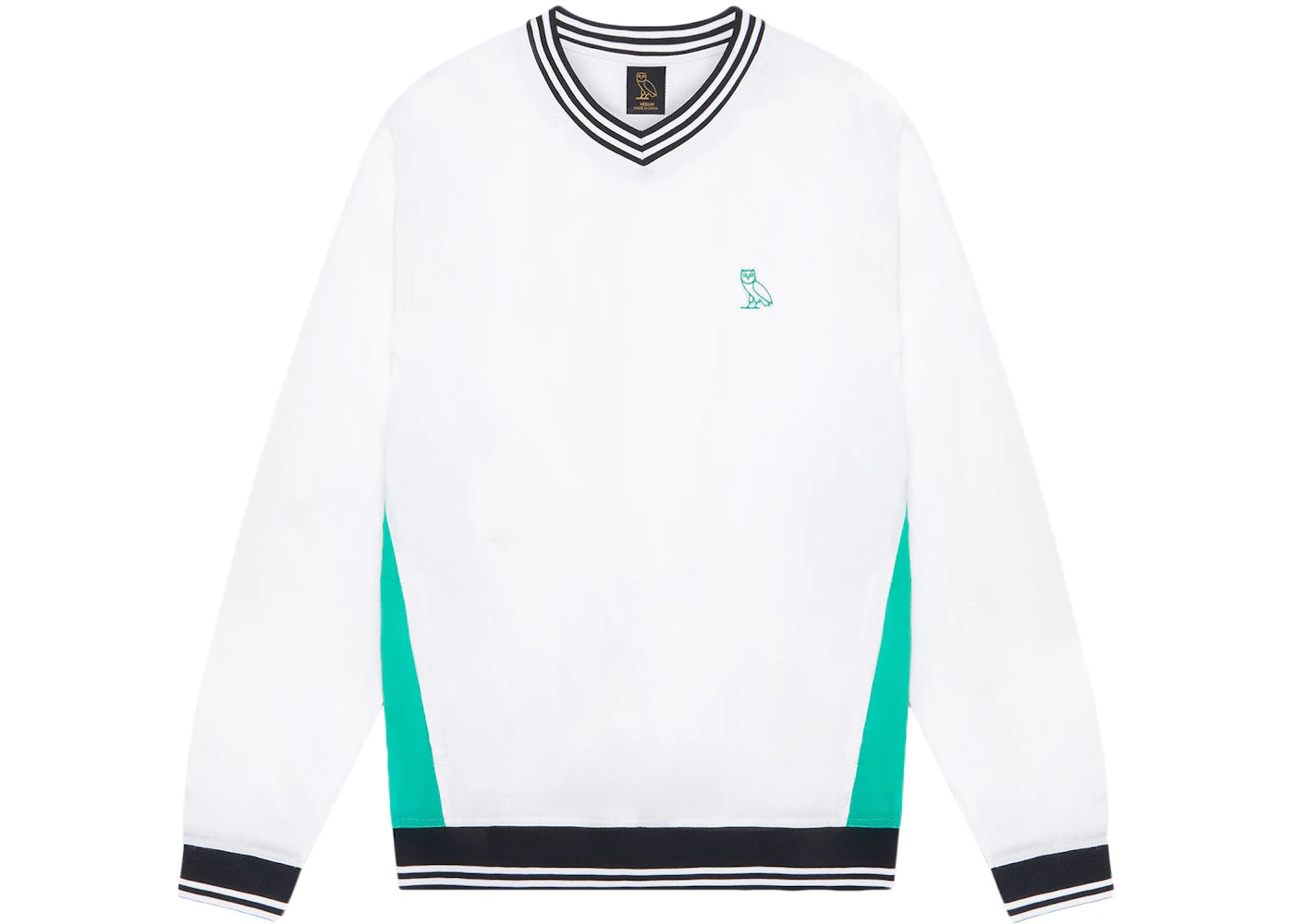 OVO V-Neck Pullover Windbreaker White