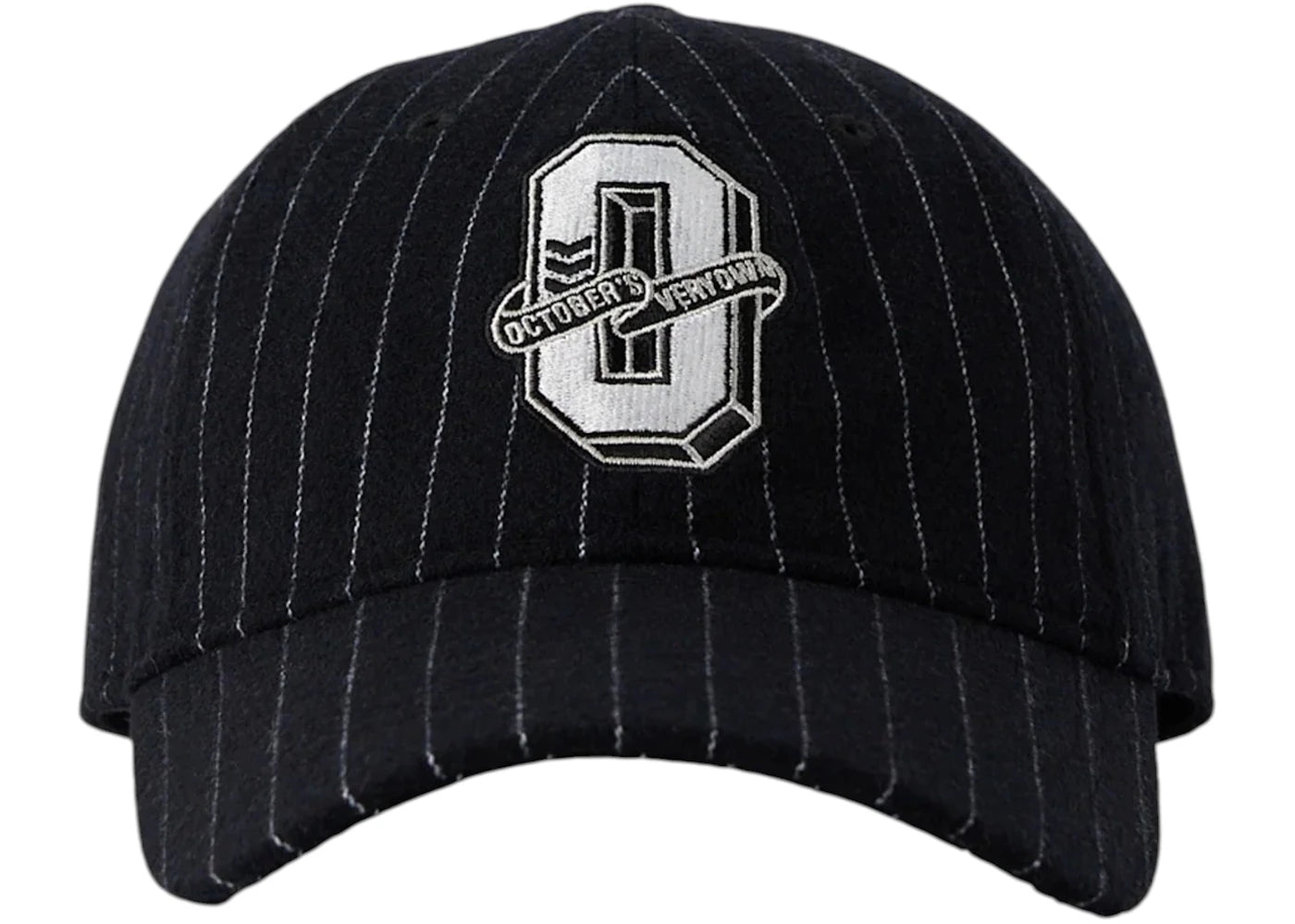 OVO Varsity O Pinstripe Cap Black Pinstripe