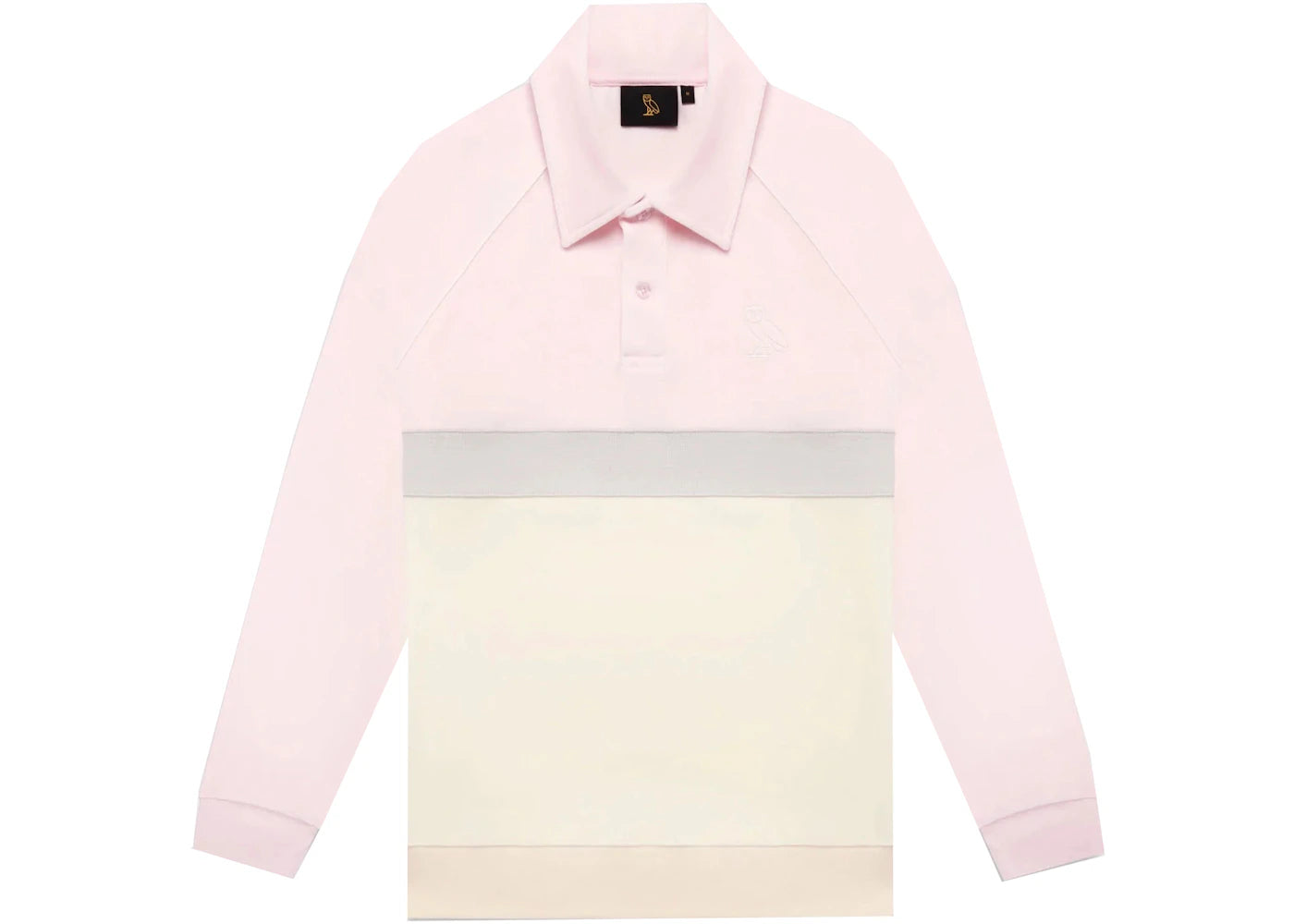 OVO Velour Longsleeve Polo Pink/Tan