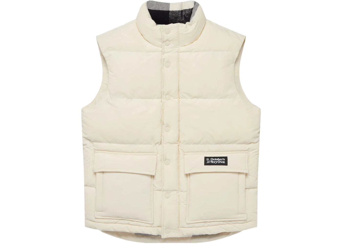 OVO Vintage Puffer Vest Cream