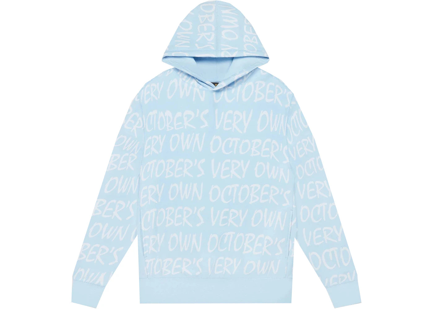 OVO W.T.T.F. Repeat Hoodie Light Blue