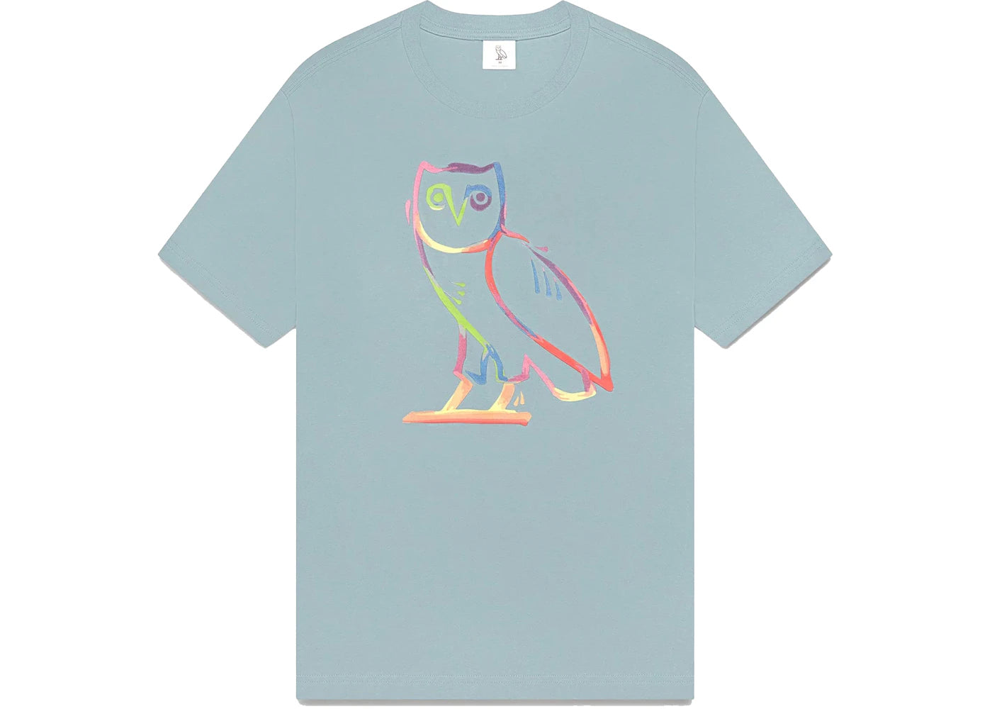 OVO Watercolour Owl T-shirt Blue