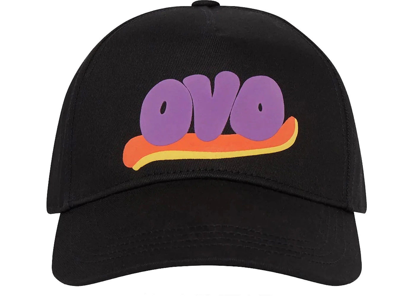 OVO Watercolour Snapback Black