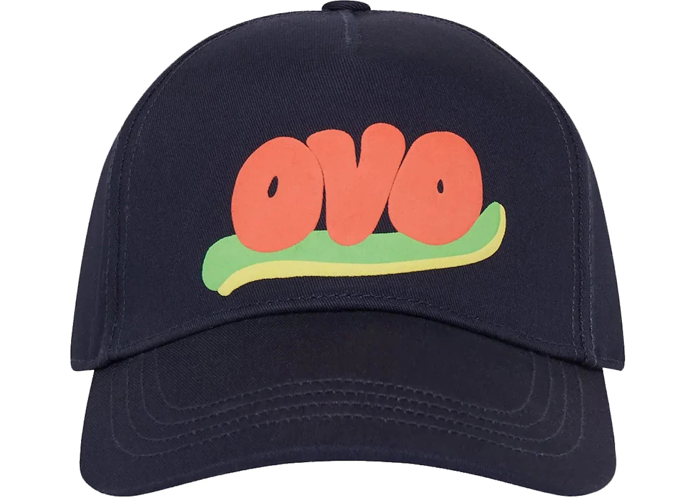 OVO Watercolour Snapback Navy