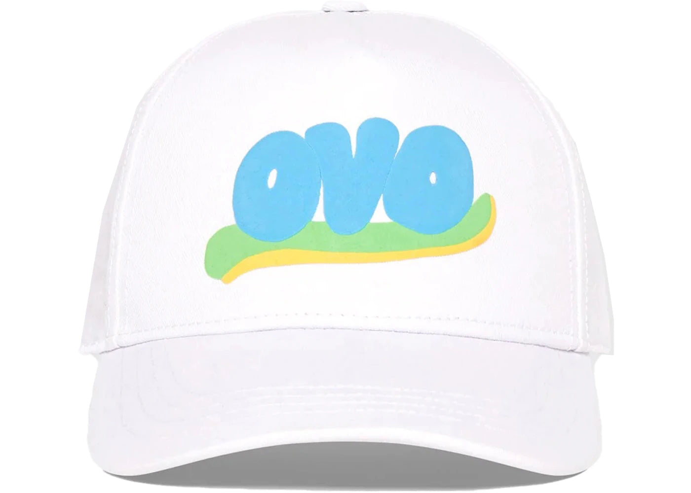 OVO Watercolour Snapback White