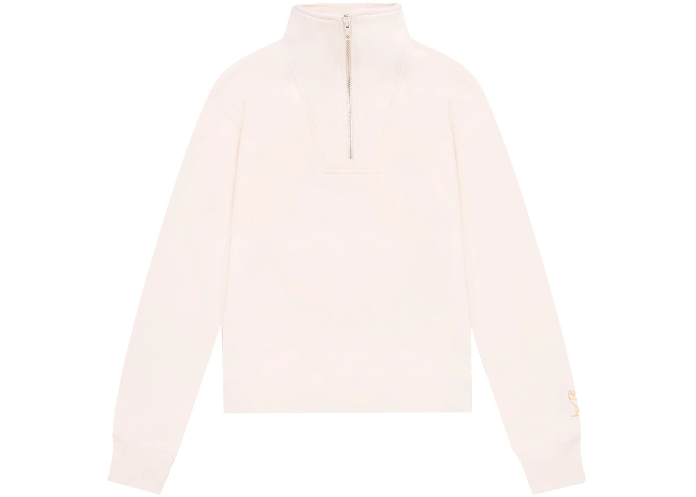 OVO Womens Classic Owl Half Zip Mock Neck Blush