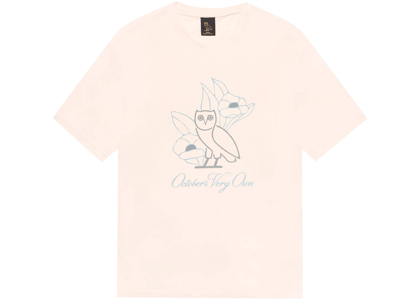 OVO Womens Floral Script T-shirt Blush