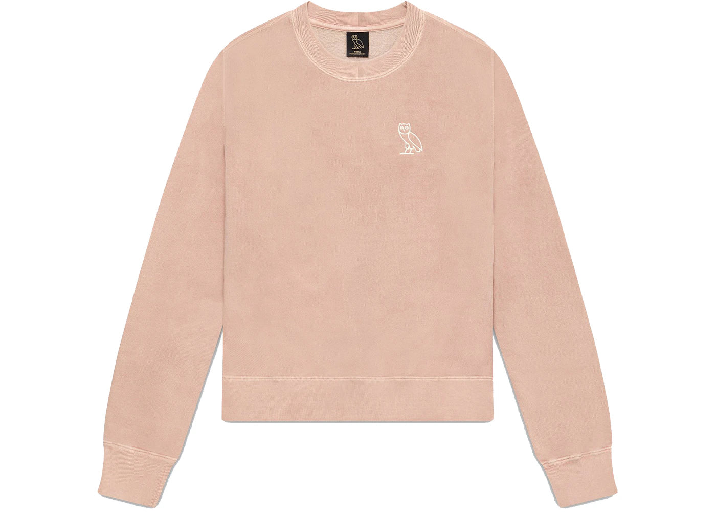 OVO Womens Garment Dye Crewneck Rose