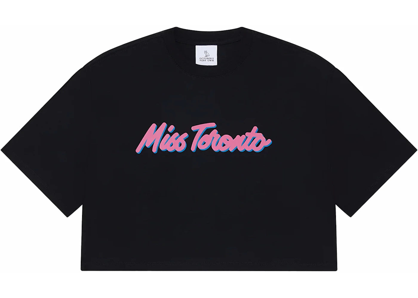 OVO Women's Miss Toronto Cropped T-shirt Black