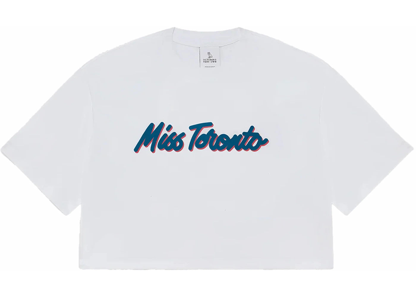 OVO Women's Miss Toronto Cropped T-shirt White