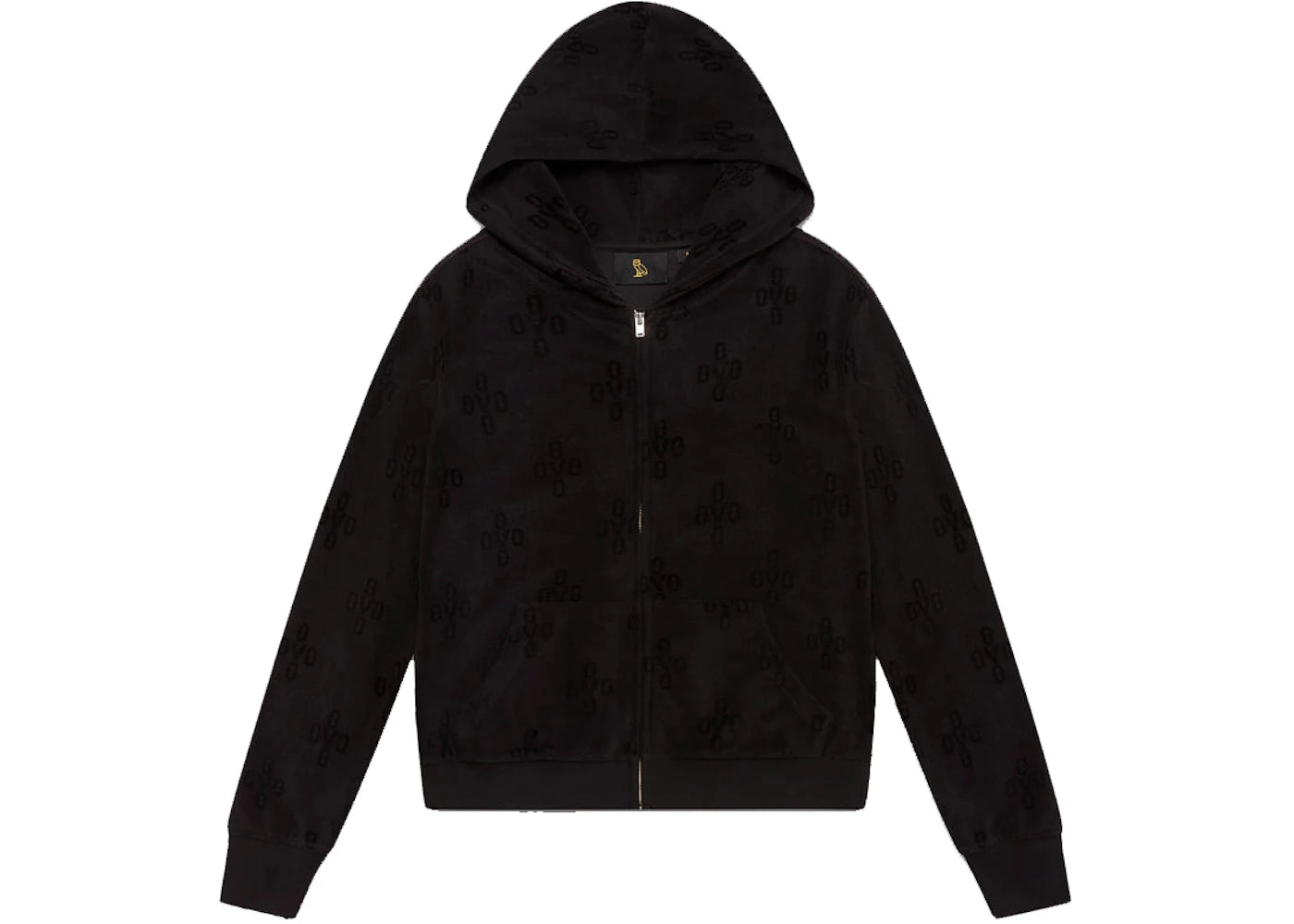 OVO Women's Monogram Full Zip Hoodie Black