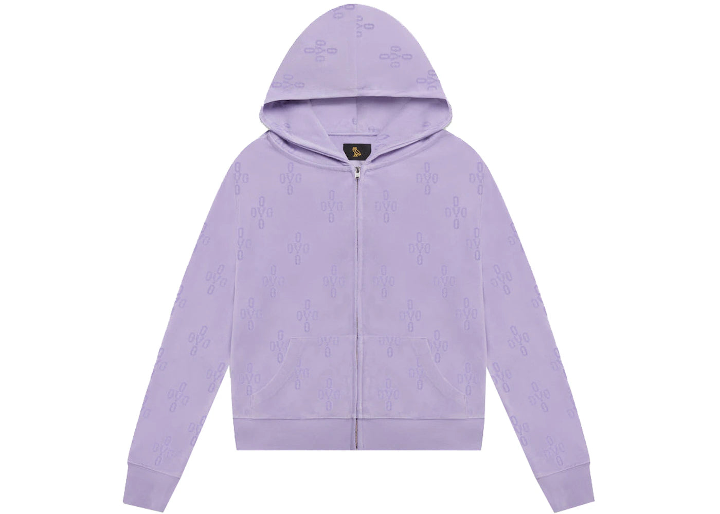 OVO Women's Monogram Full Zip Hoodie Lavender