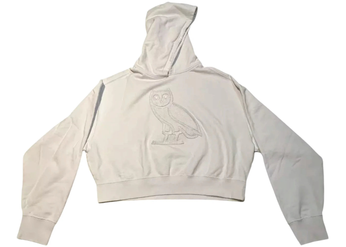 OVO Women's OG Owl Cropped Hoodie White