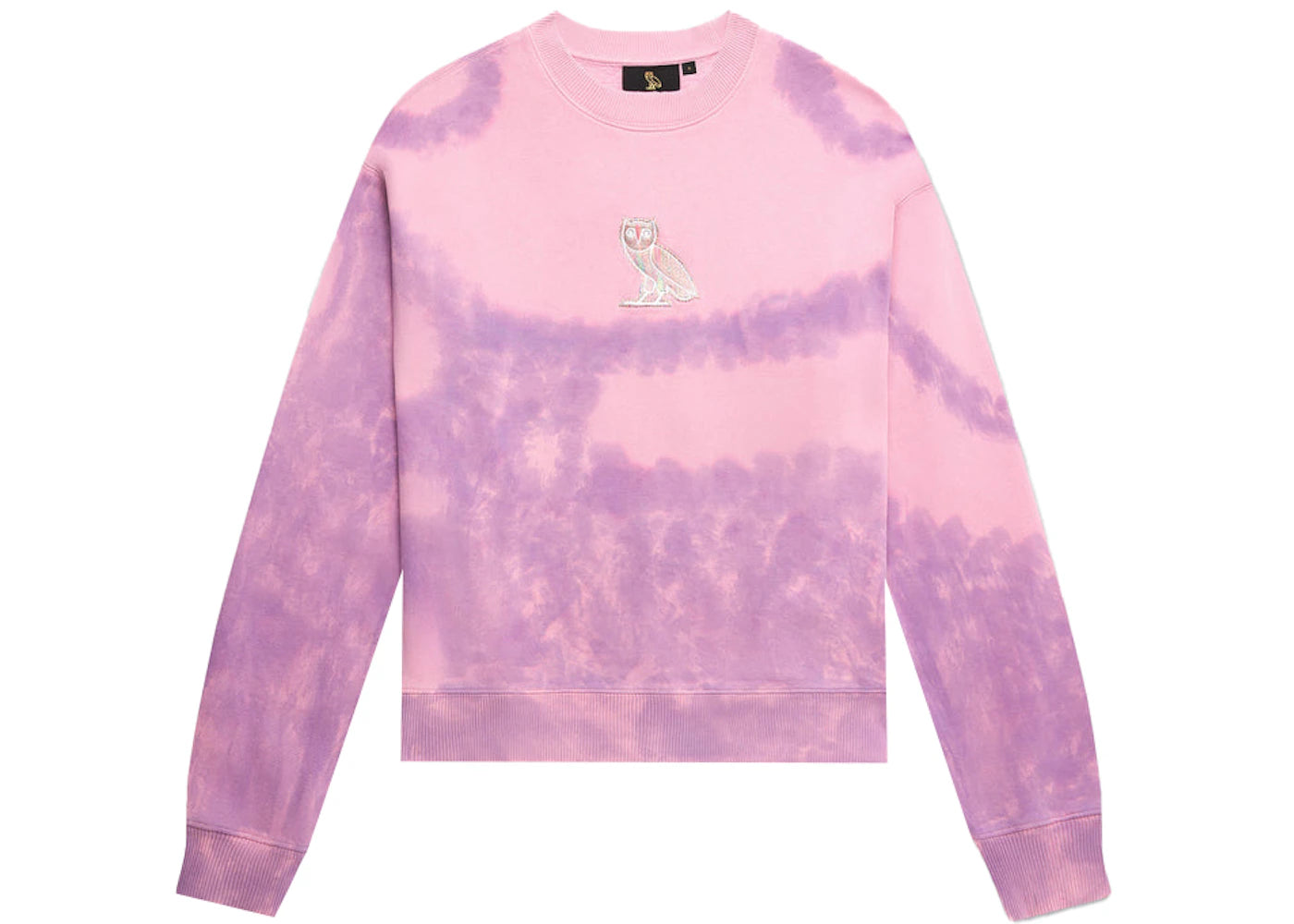 OVO Women's Tie-Dye Owl Crewneck Purple/Pink