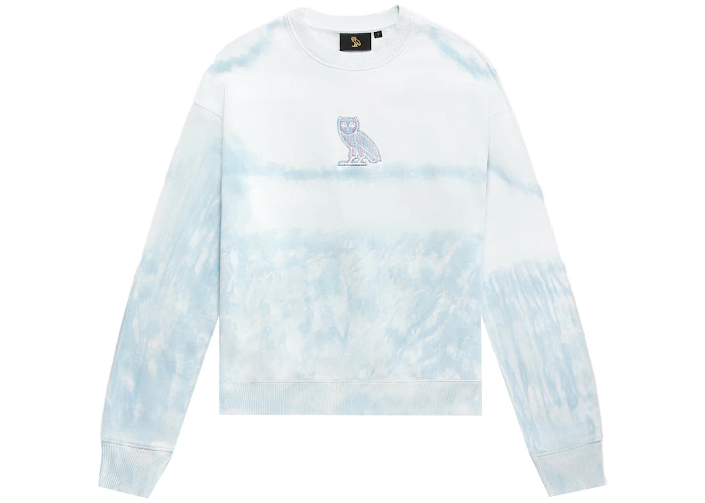 OVO Women's Tie-Dye Owl Crewneck Sky Blue