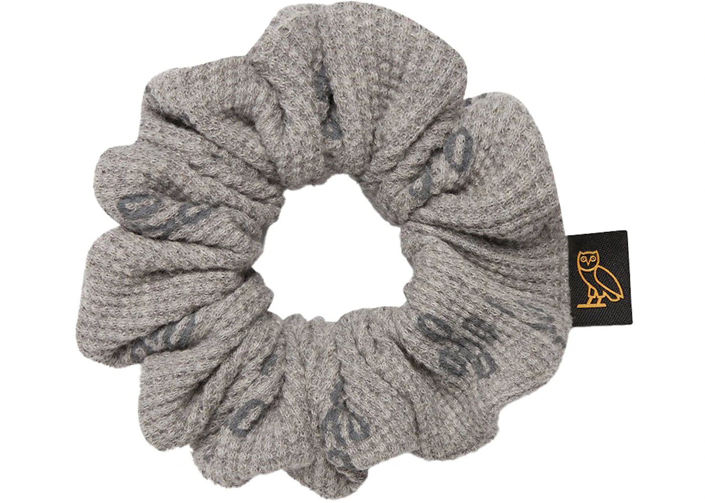 OVO Womens Waffle Scrunchie Heather Grey