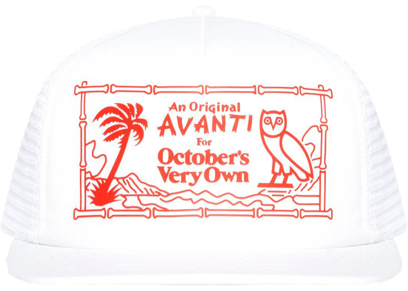 OVO X Avanti Trucker Hat White