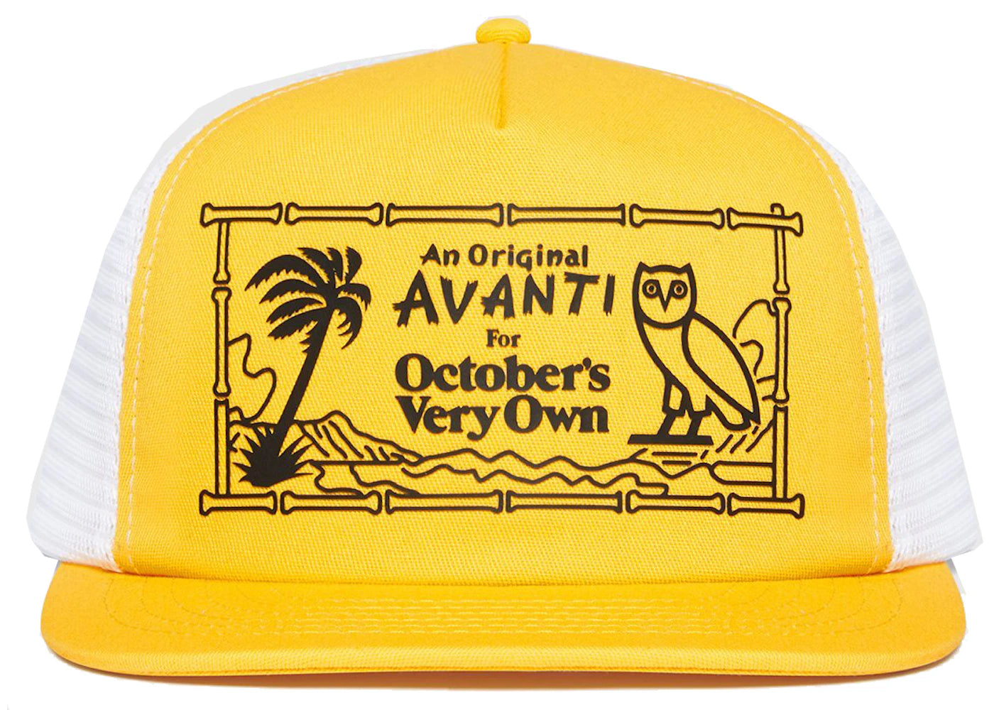 OVO X Avanti Trucker Hat Yellow