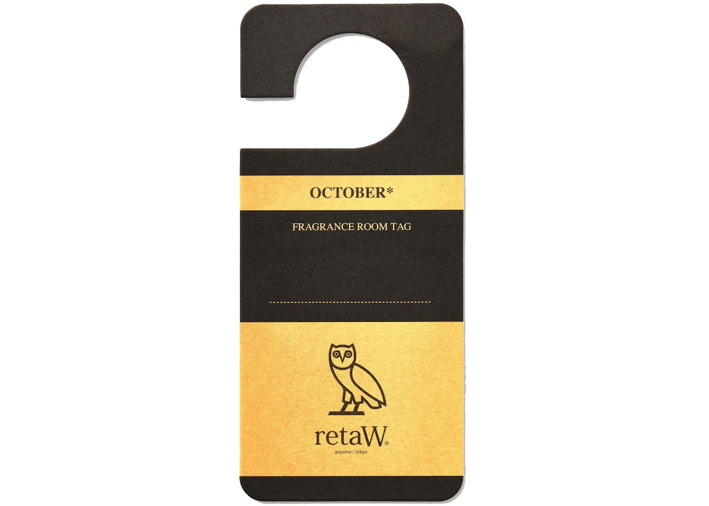 OVO retaW Room Tag Black