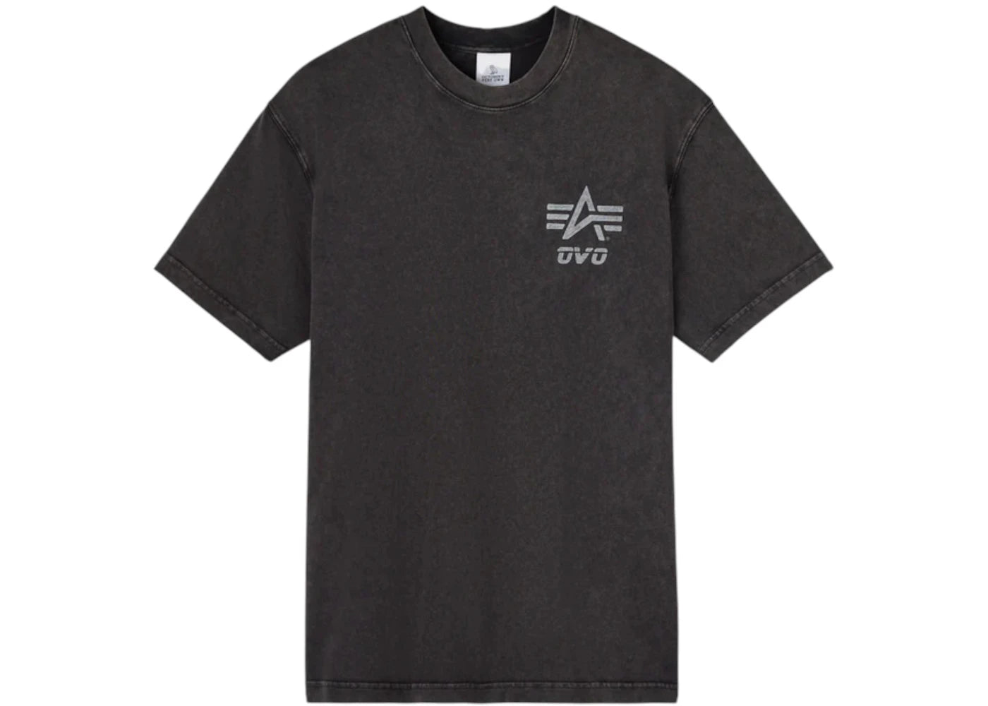 OVO x Alpha Industries Garment Dyed Tee Black Sand