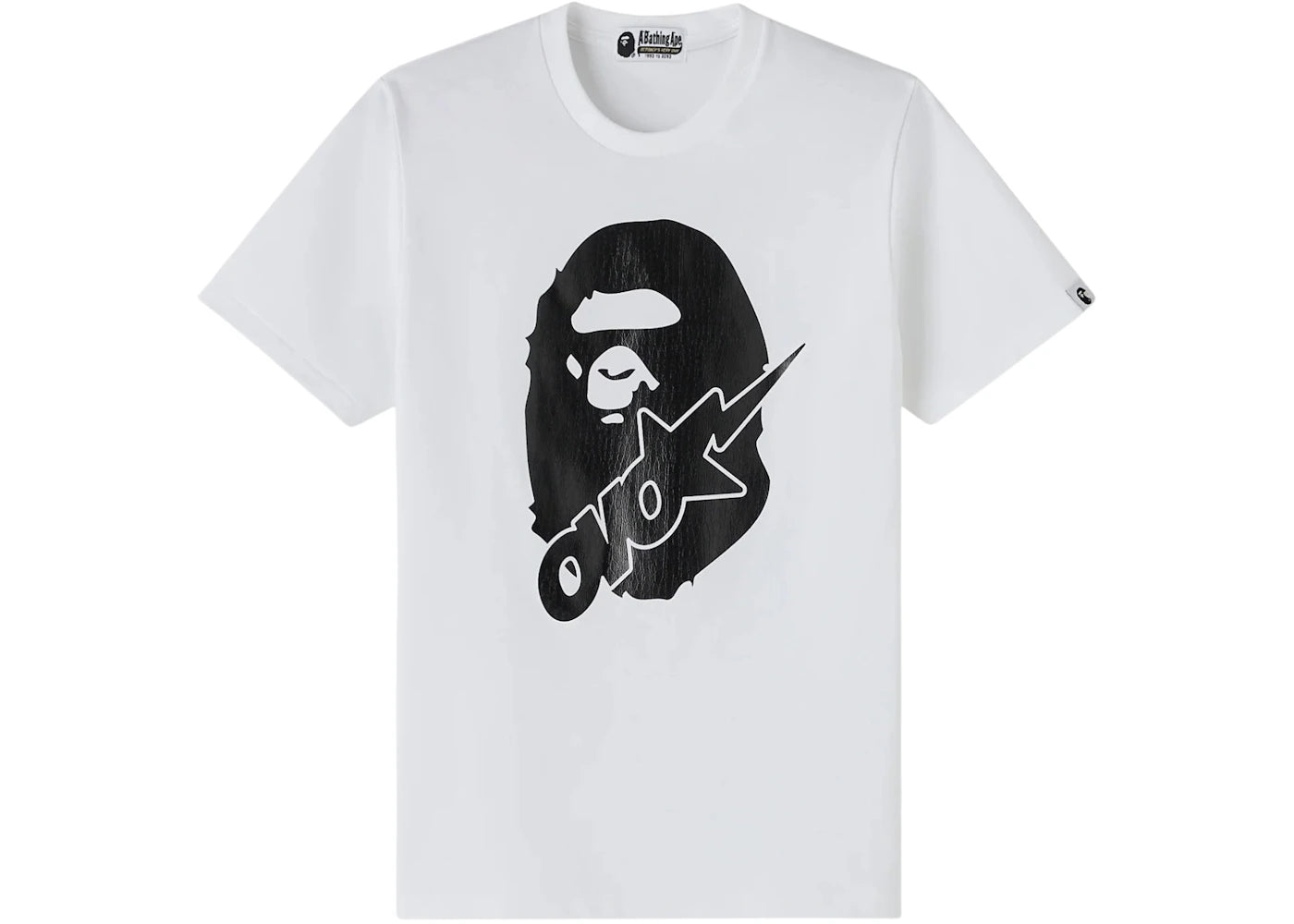 OVO x BAPE-STA Crocodile Print Tee White