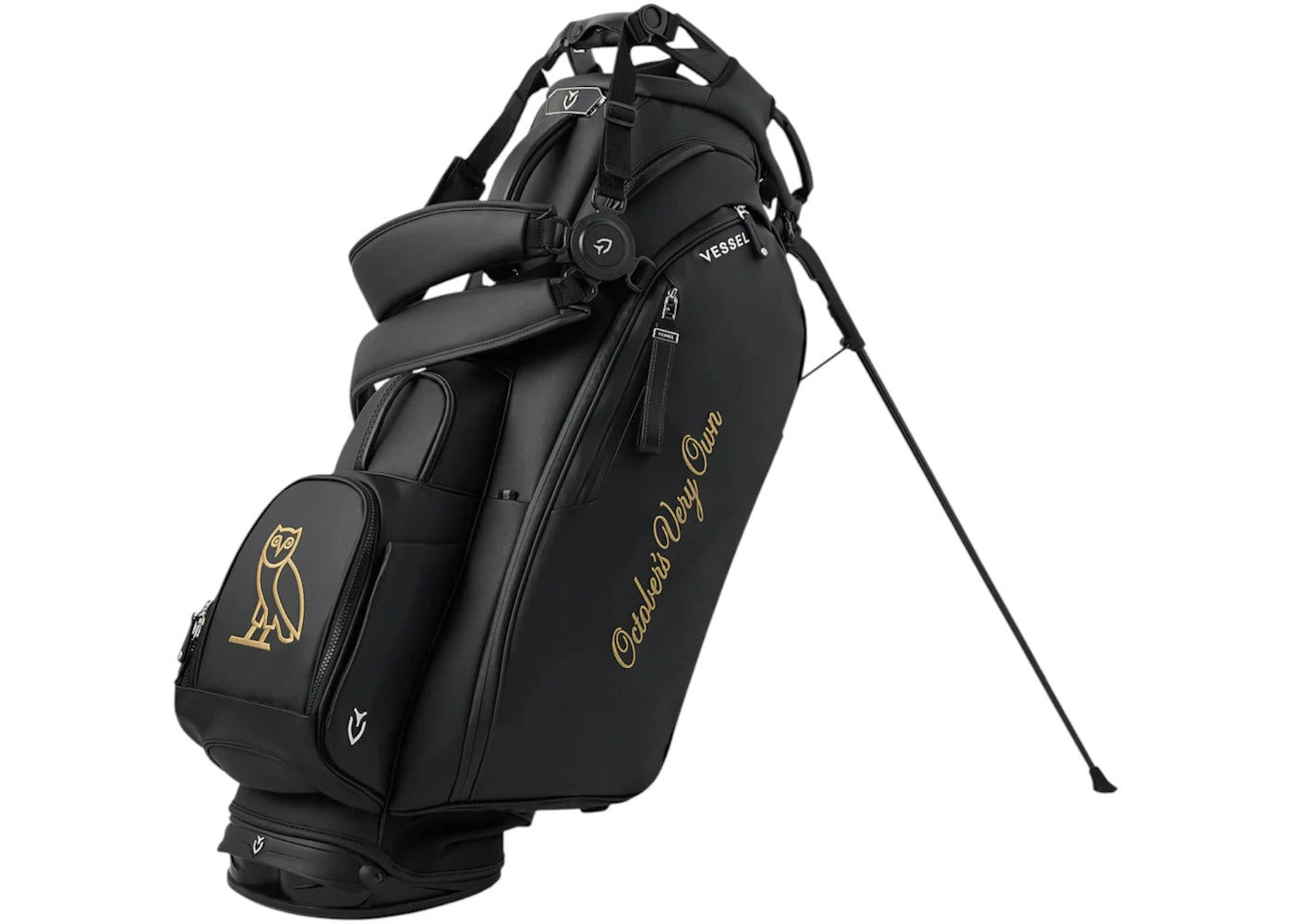 OVO x Callaway Vessel Golf Player V7 Way Bag Black