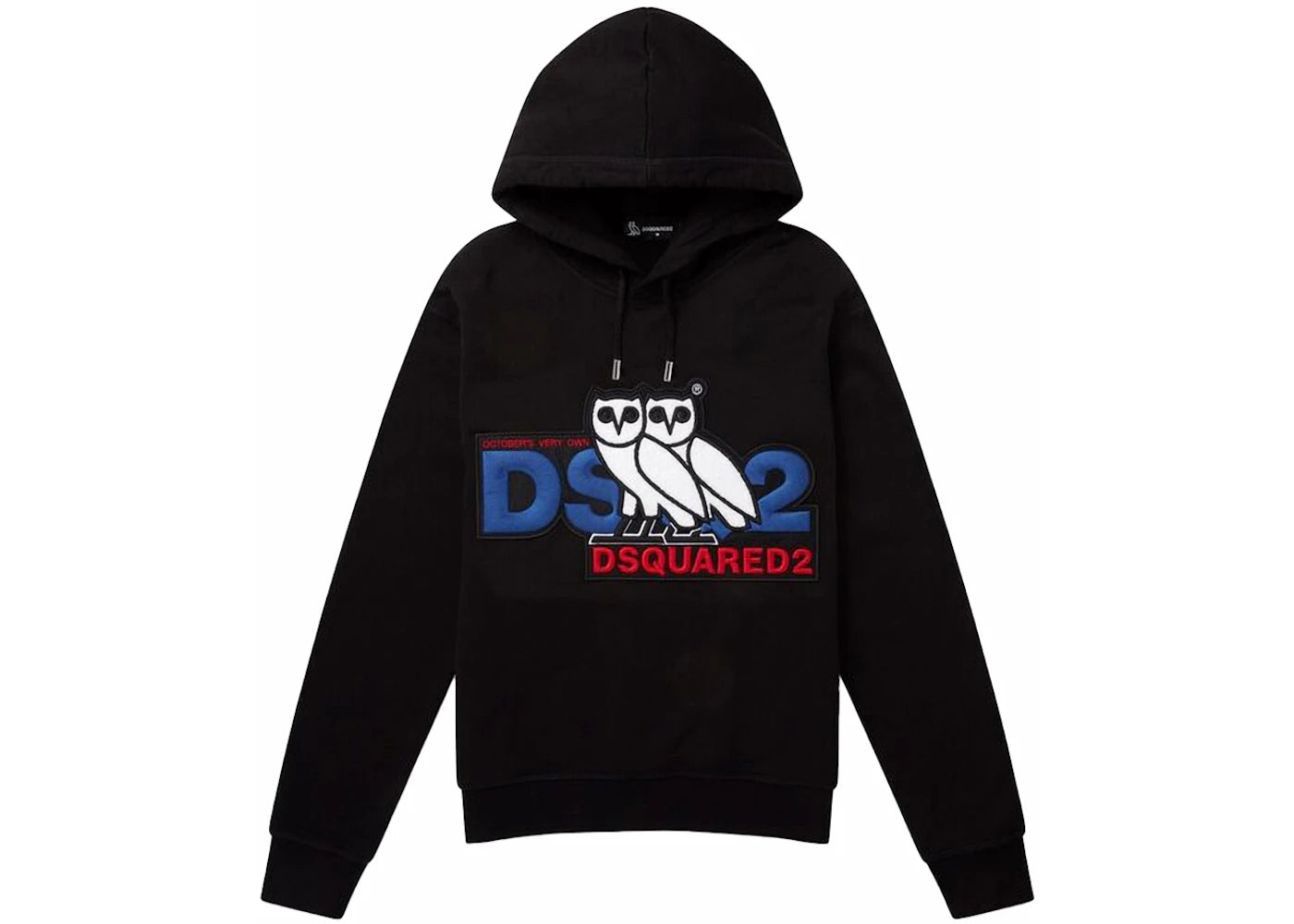 OVO x DSquared Chenille Hoodie Black