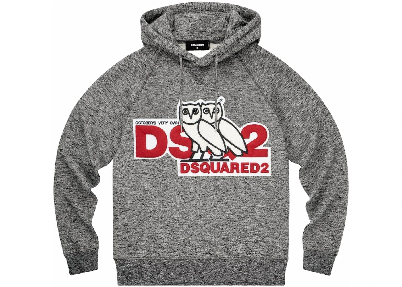 OVO x DSquared Chenille Hoodie Heather Grey