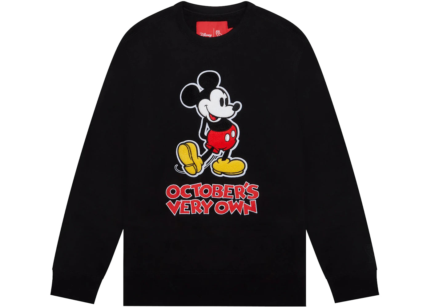 OVO x Disney Classic Mickey Crewneck Black