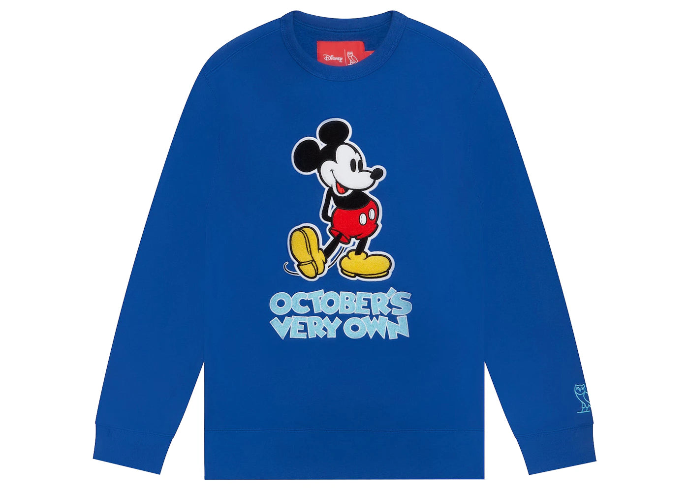 OVO x Disney Classic Mickey Crewneck Royal Blue