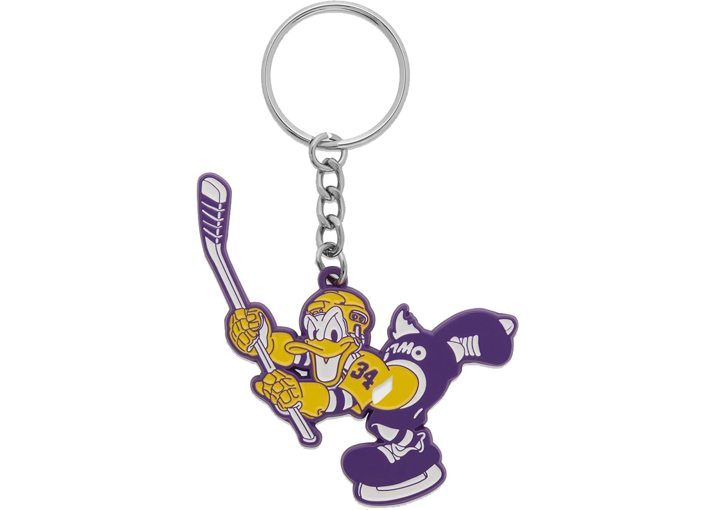 OVO x Disney Donald "OWLS" Keychain Yellow/Purple