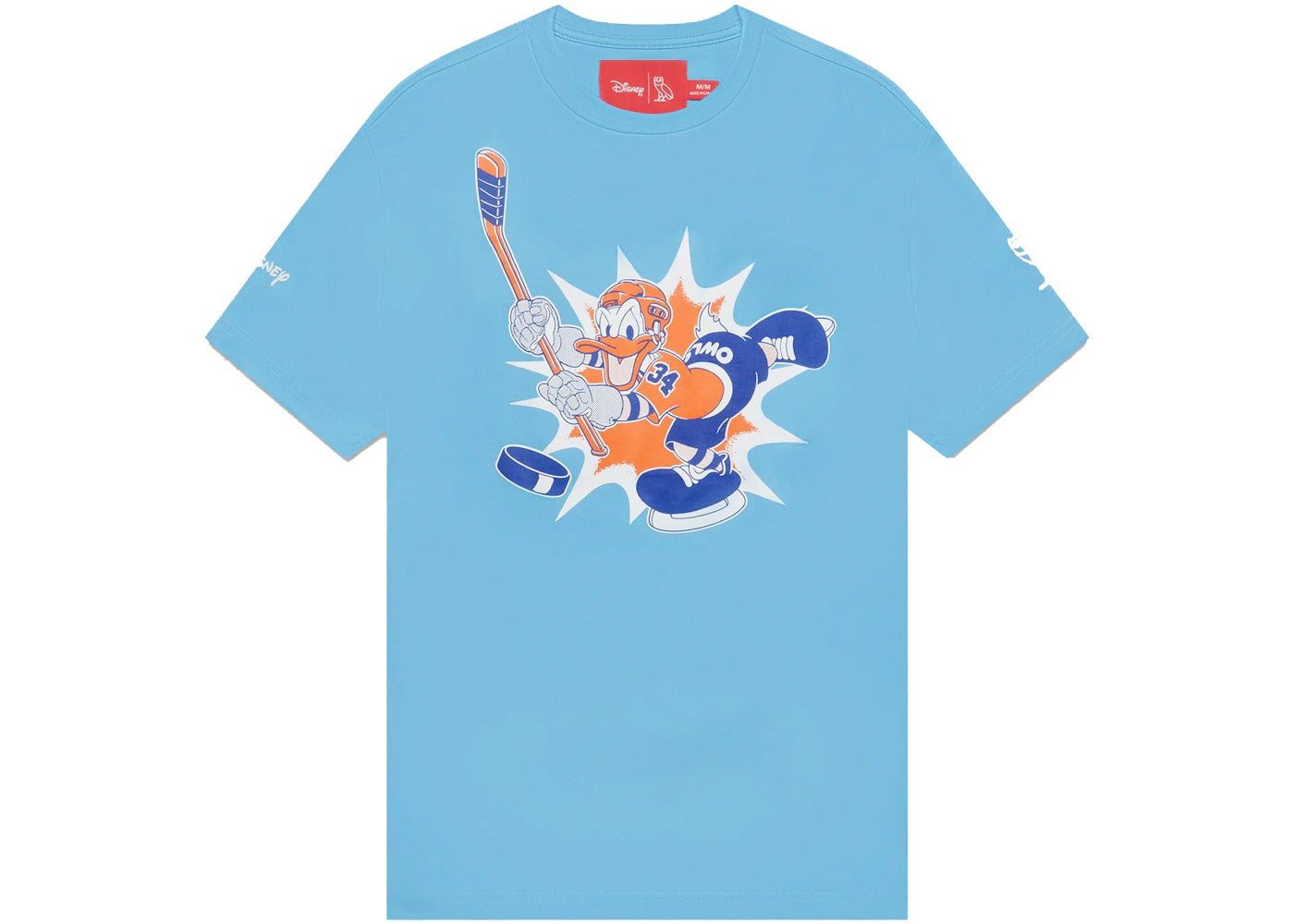 OVO x Disney Donald "OWLS" T-shirt Light Blue