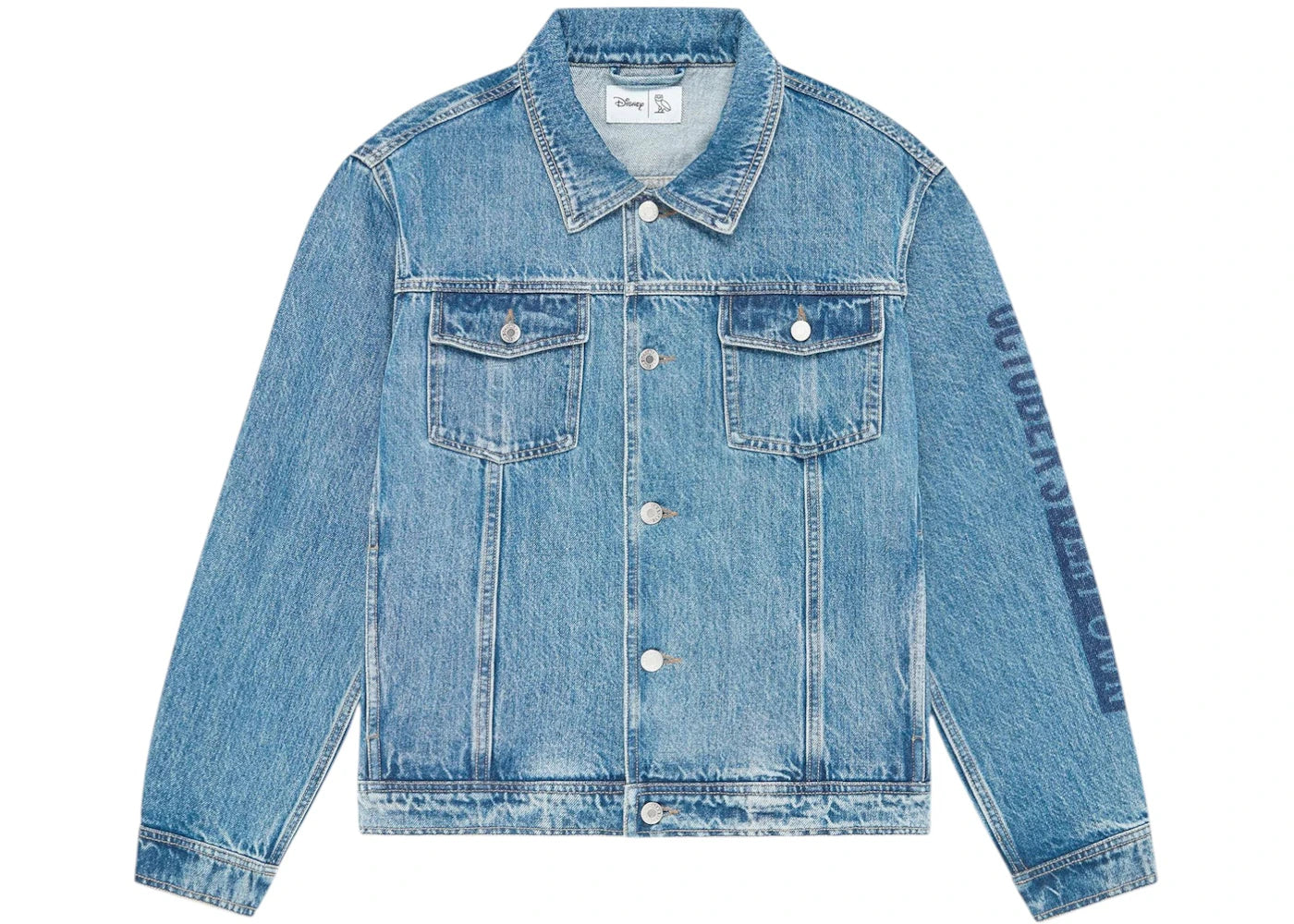 OVO x Disney Mickey Mouse Fantasia Denim Jacket Washed Indigo