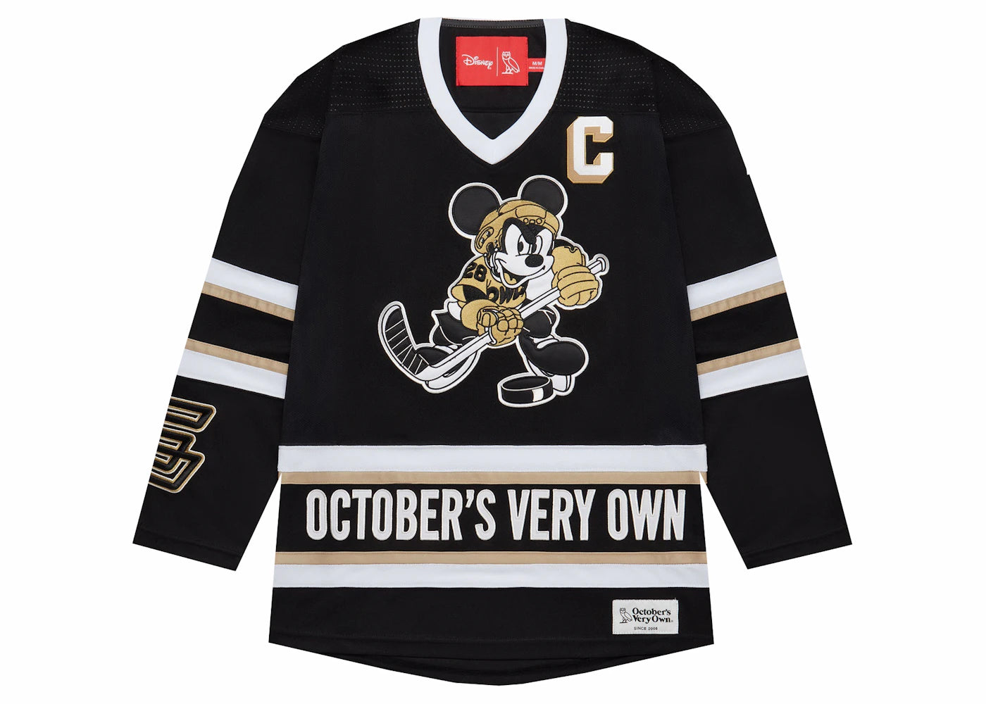 OVO x Disney "OWLS" Hockey Jersey Black