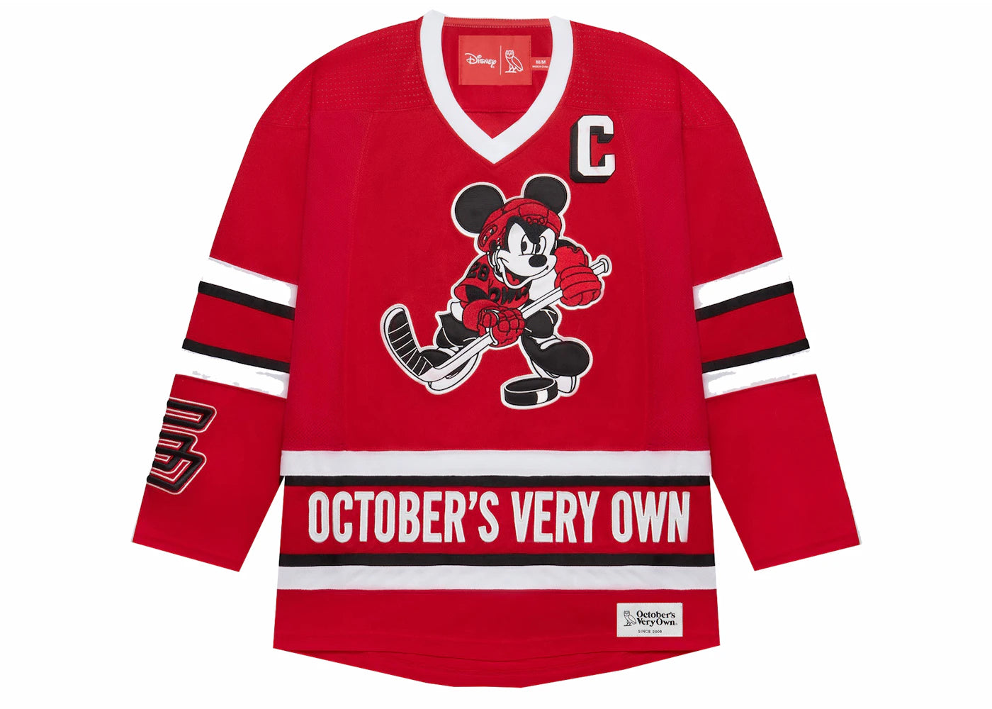 OVO x Disney "OWLS" Hockey Jersey Red