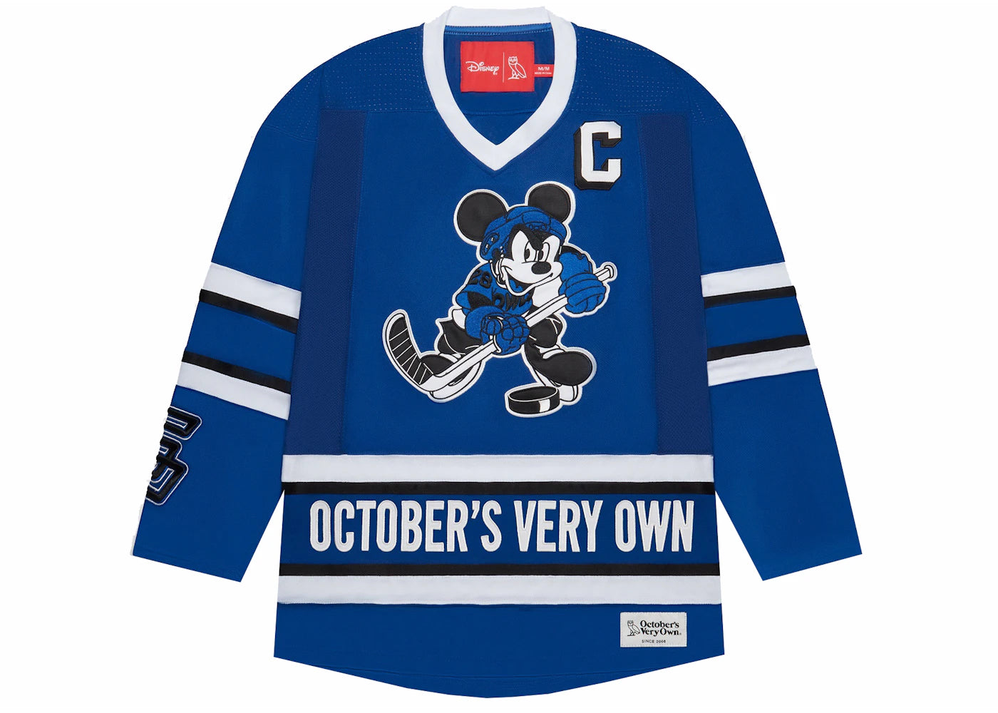 OVO x Disney "OWLS" Hockey Jersey Royal Blue