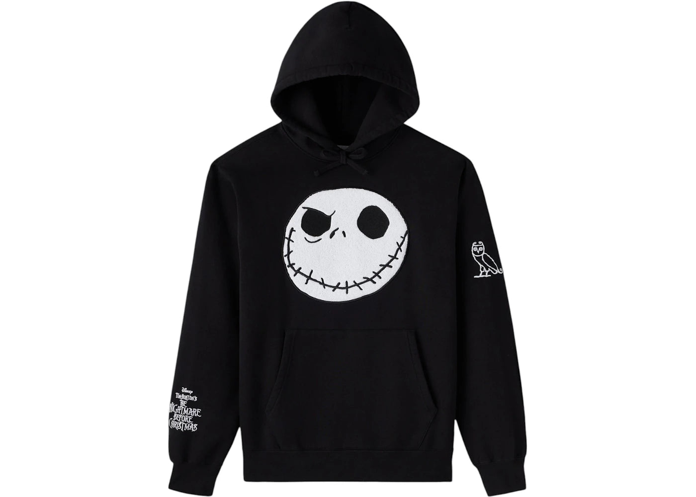 OVO x Disney The Nightmare Before Christmas Jack Skellington Hoodie Black